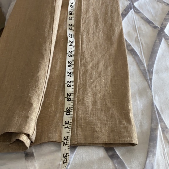 Lilly Pulitzer Gold Linen Pants - Picture 6 of 10